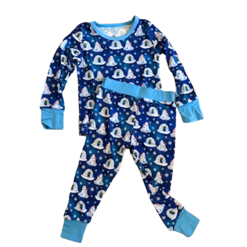 Bamboo Christmas Polar Bear Long Sleeve Pjs