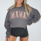 Mama Halloween Print Varsity Crewneck